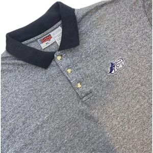 Vintage Pro Edge TAMPA BAY DEVIL RAYS Grey Short Sleeve Cotton Polo Size XL